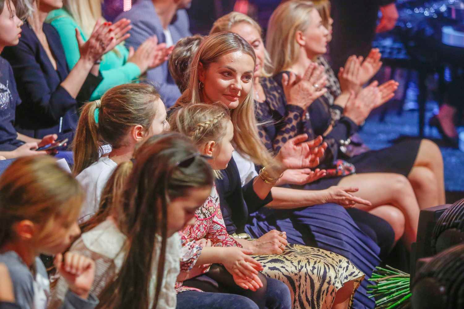 Małgorzata Socha z Zosią Wiśniewską oglądała Taniec z gwiazdami w studiu