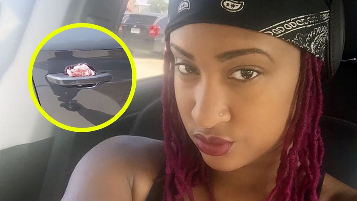 Erin Mims znalazła za klamką samochodu tajemniczą chusteczkę