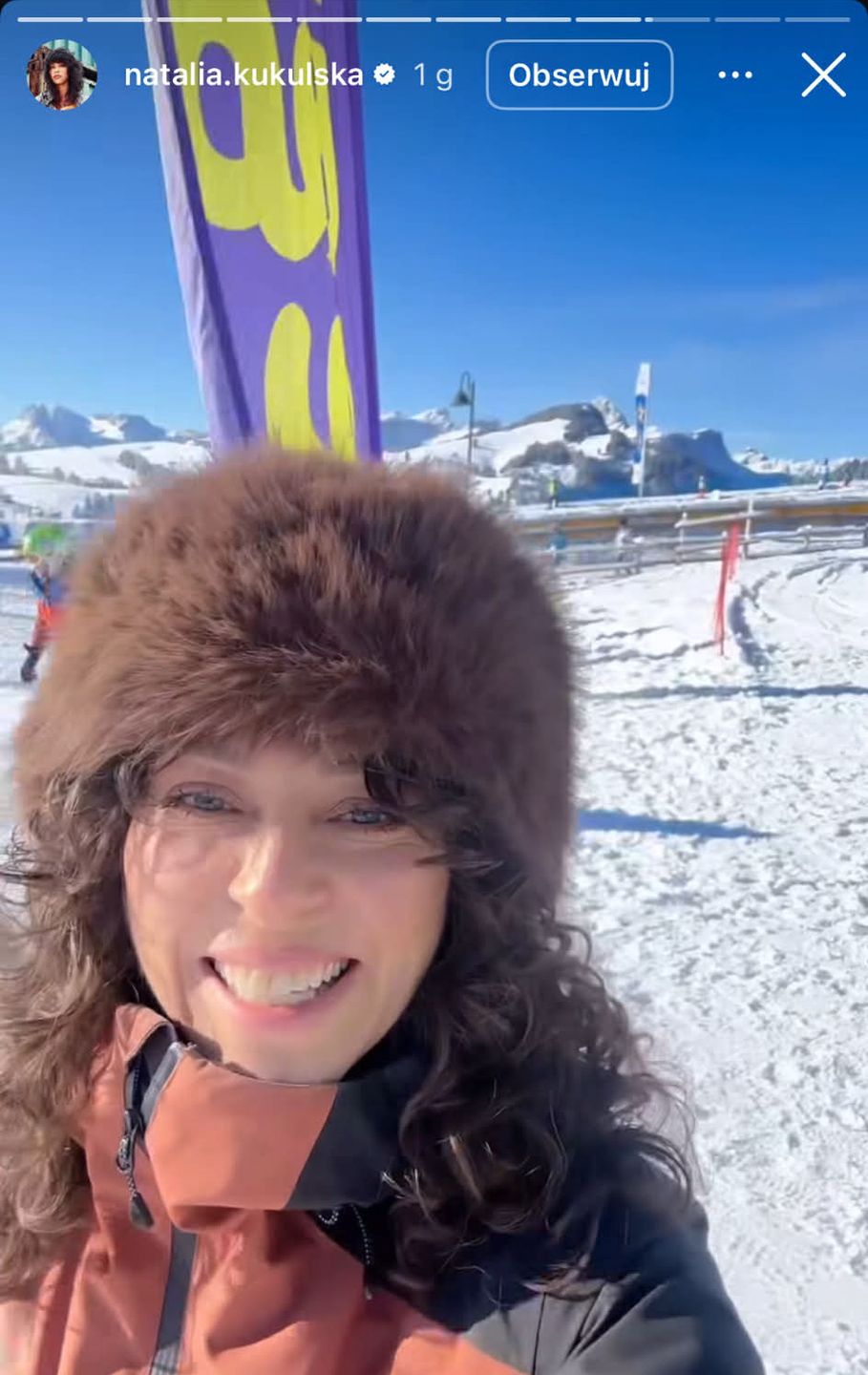 Natalia Kukulska z córką na feriach