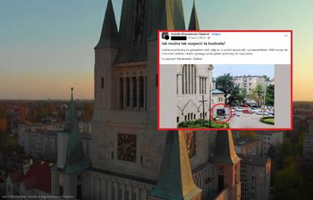 Taki widok pod kościołem we Wrocławiu. Wybuchł spór. "Zgodziłem się"