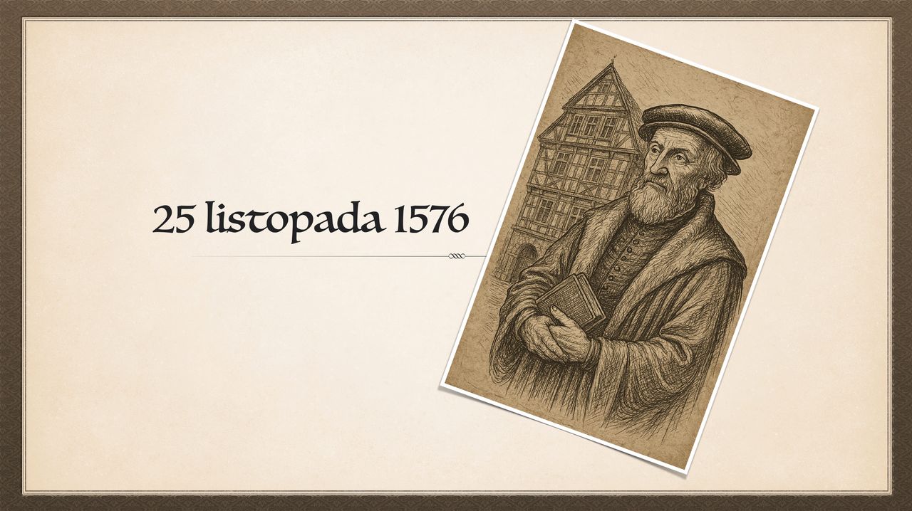 25 listopada 1576 roku odszedł Kasper Goski – lekarz, astrolog i jeden z najważniejszych rajców miasta