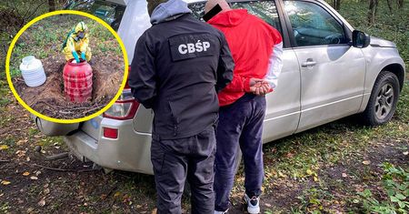 "Zamiast grzybów". W lesie znaleziono skrytki. CBŚP w akcji