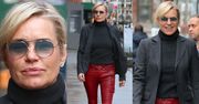 Yolanda Hadid chwali się nogami w obcisłych spodniach