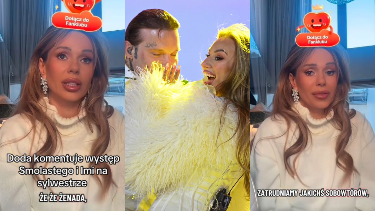 Doda komentuje sylwestrowy występ Smolastego i jego eks