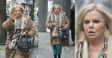 Joanna Kurowska w futrze i z torebką za 700 złotych macha do paparazzi, opuszczając studio śniadaniówki (ZDJĘCIA)