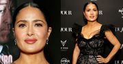 Salma Hayek w gorsecie z dekoltem PRZYCIĄGA WZROK na evencie DuJour (ZDJĘCIA)