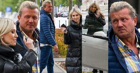 Magdalena Ogórek CHŁODNO żegna rozczarowanego brakiem całusa Jarosława Jakimowicza (ZDJĘCIA)