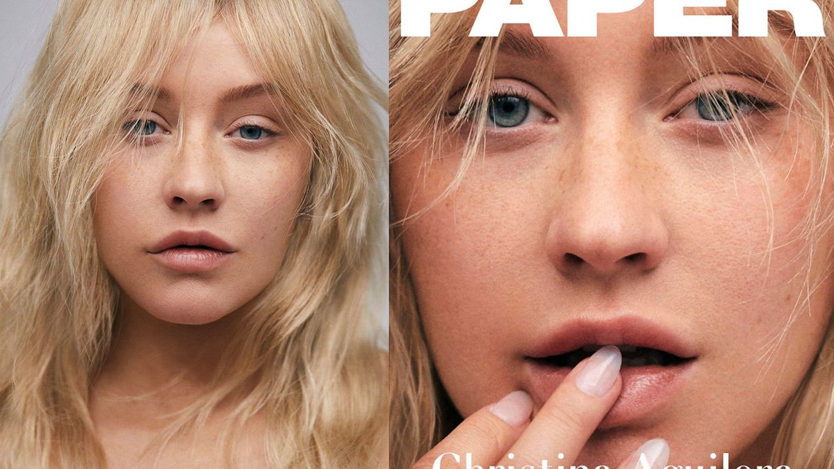 Christina Aguilera pozuje bez makijażu do sesji dla Paper Magazine 1