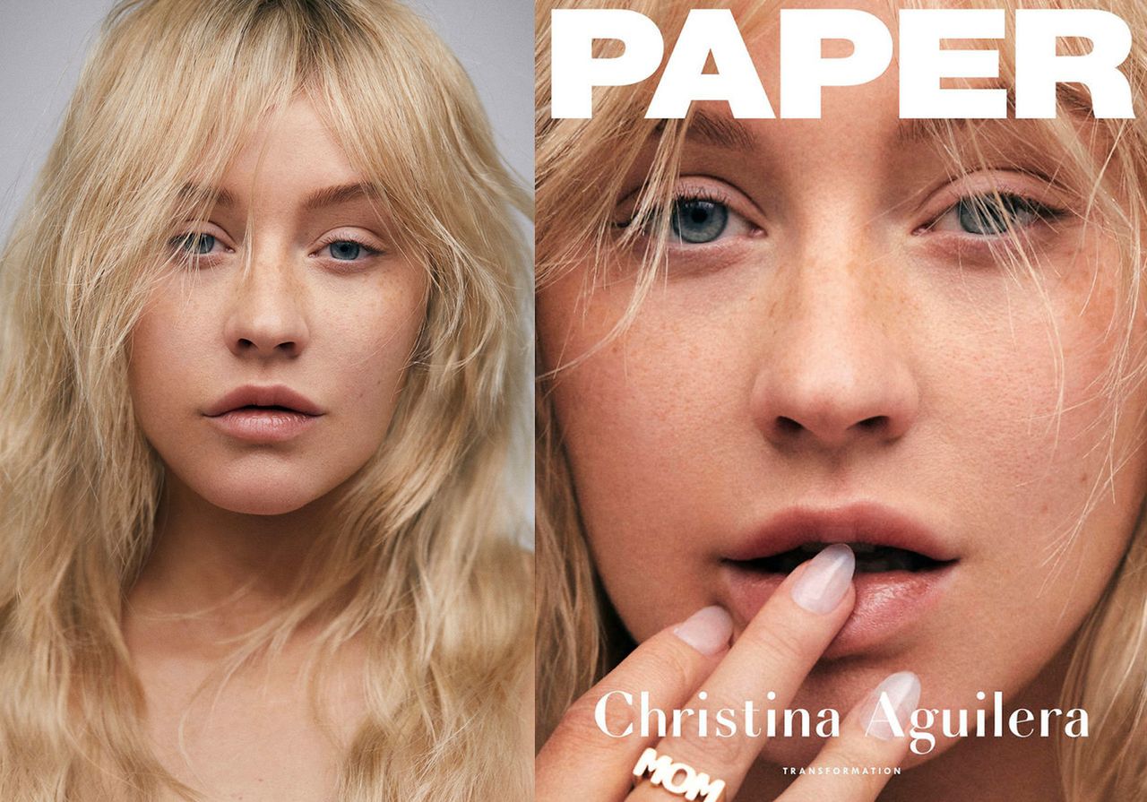 Christina Aguilera pozuje bez makijażu do sesji dla Paper Magazine