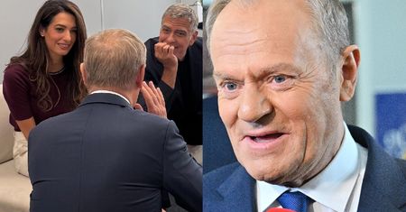 George Clooney przyleciał z żoną do Polski. Donald Tusk ujawnił, o czym z nimi rozmawiał