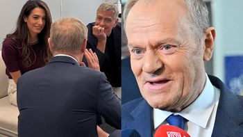 George Clooney przyleciał z żoną do Polski. Donald Tusk ujawnił, o czym z nimi rozmawiał