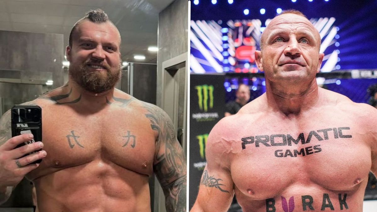 Materiały prasowe / KSW/Eddie Hall Instagram / Na zdjęciu od lewej: Eddie Hall i Mariusz Pudzianowski