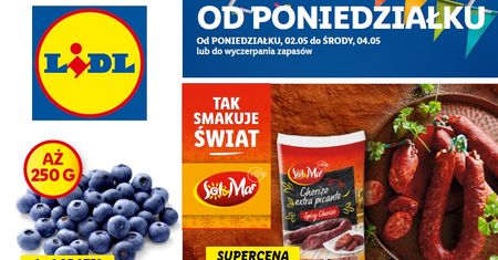 Lidl nowa gazetka 2.05-4.05. Promocje w Lidlu od poniedziałku 2 maja