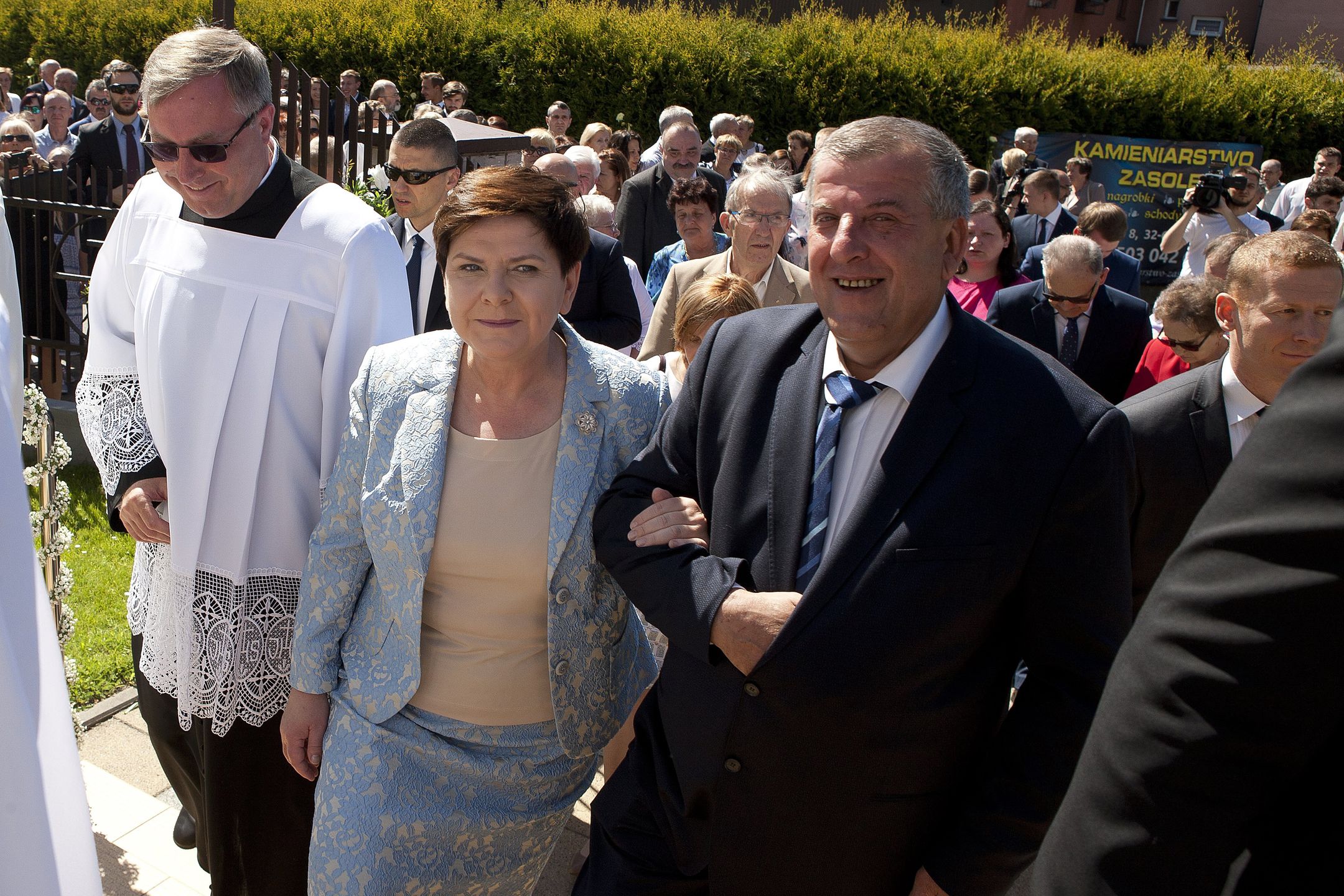 Beata Szydło z mężem