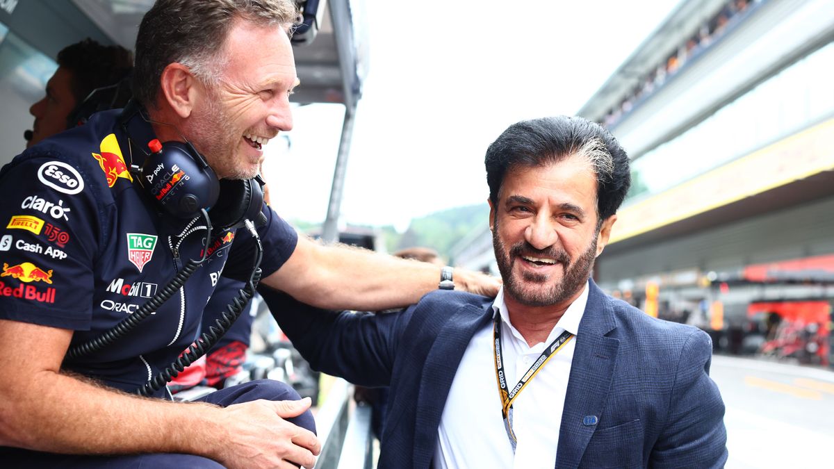 Materiały prasowe / Red Bull / Na zdjęciu: Christian Horner (z lewej) i Mohammed ben Sulayem
