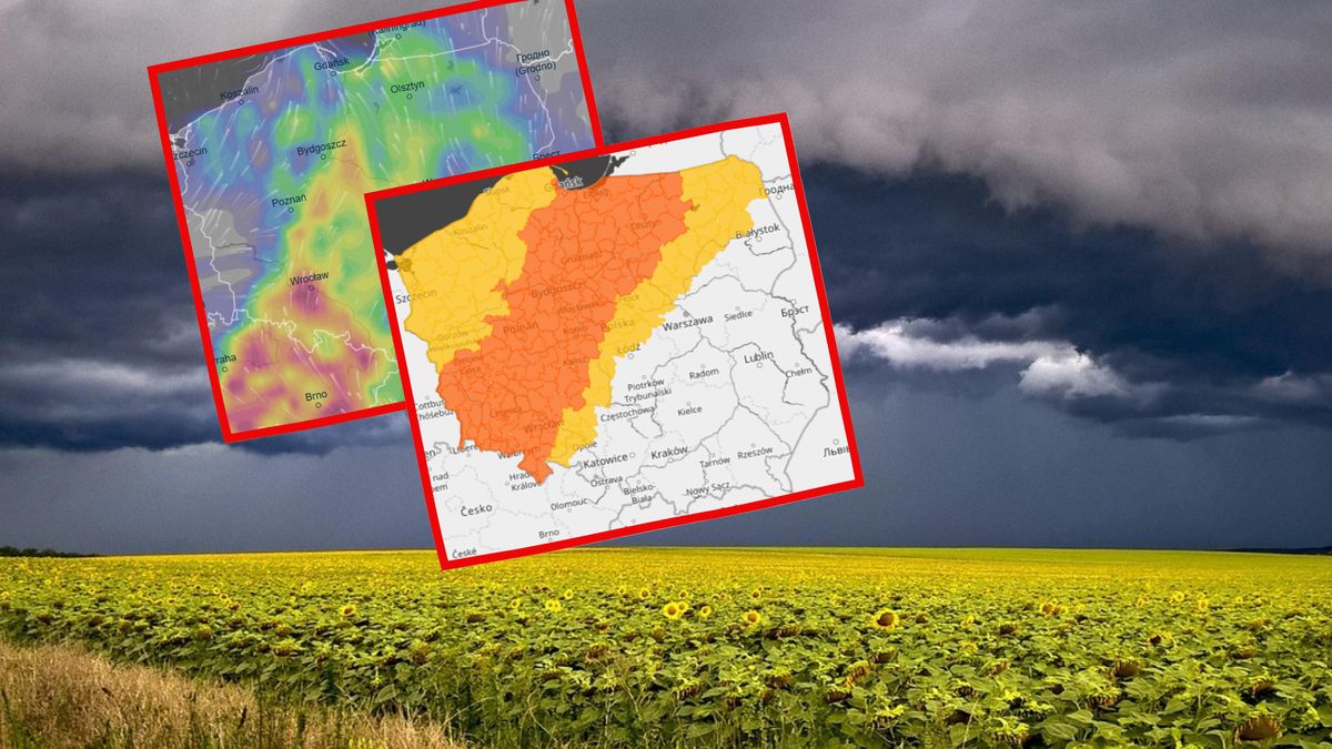 Ostrzeżenia przed burzami dla wielu województw