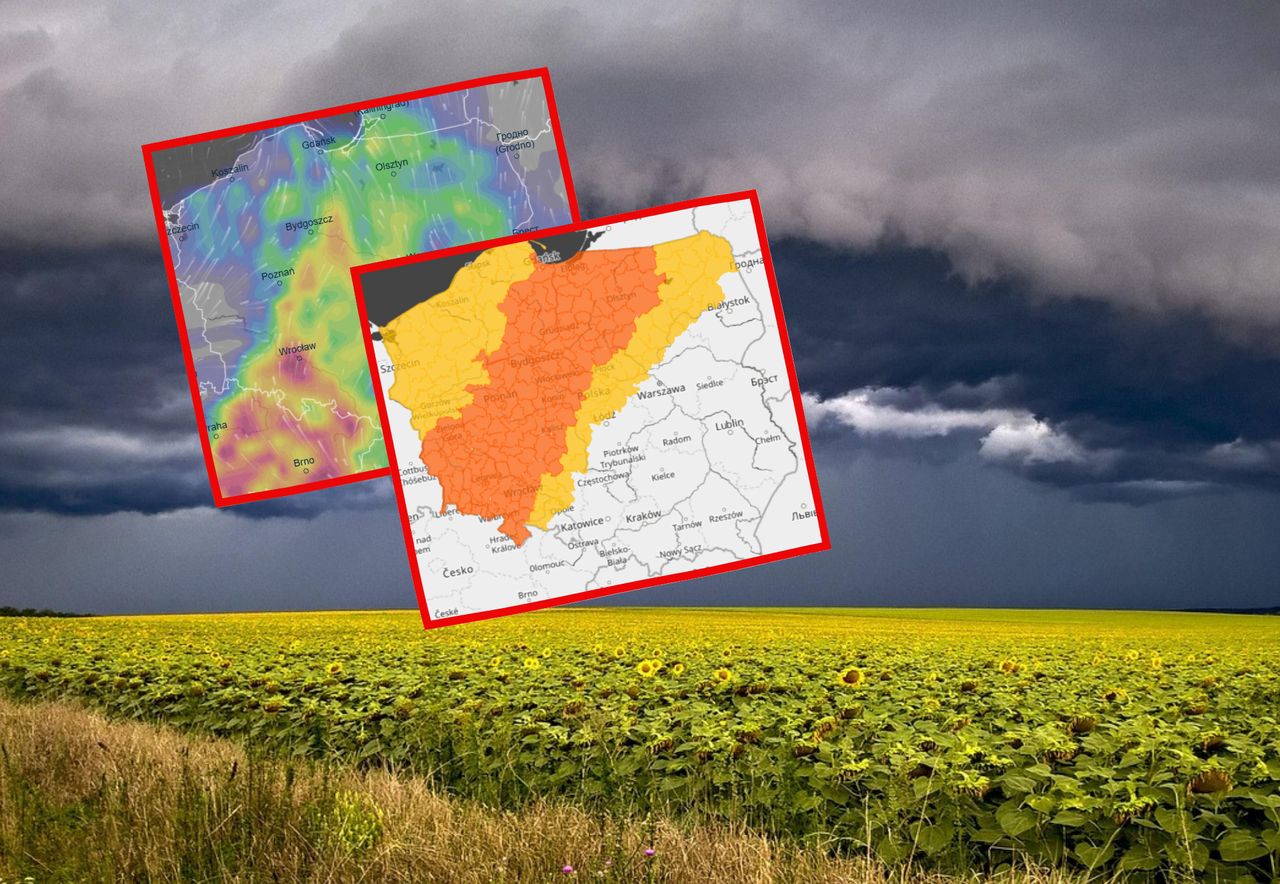 Nadciąga potężny front: burze, wichura i grad. Najgorzej będzie w nocy