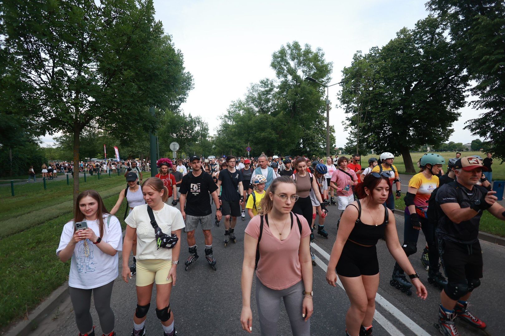 Przejazd rolkowy przez Kraków