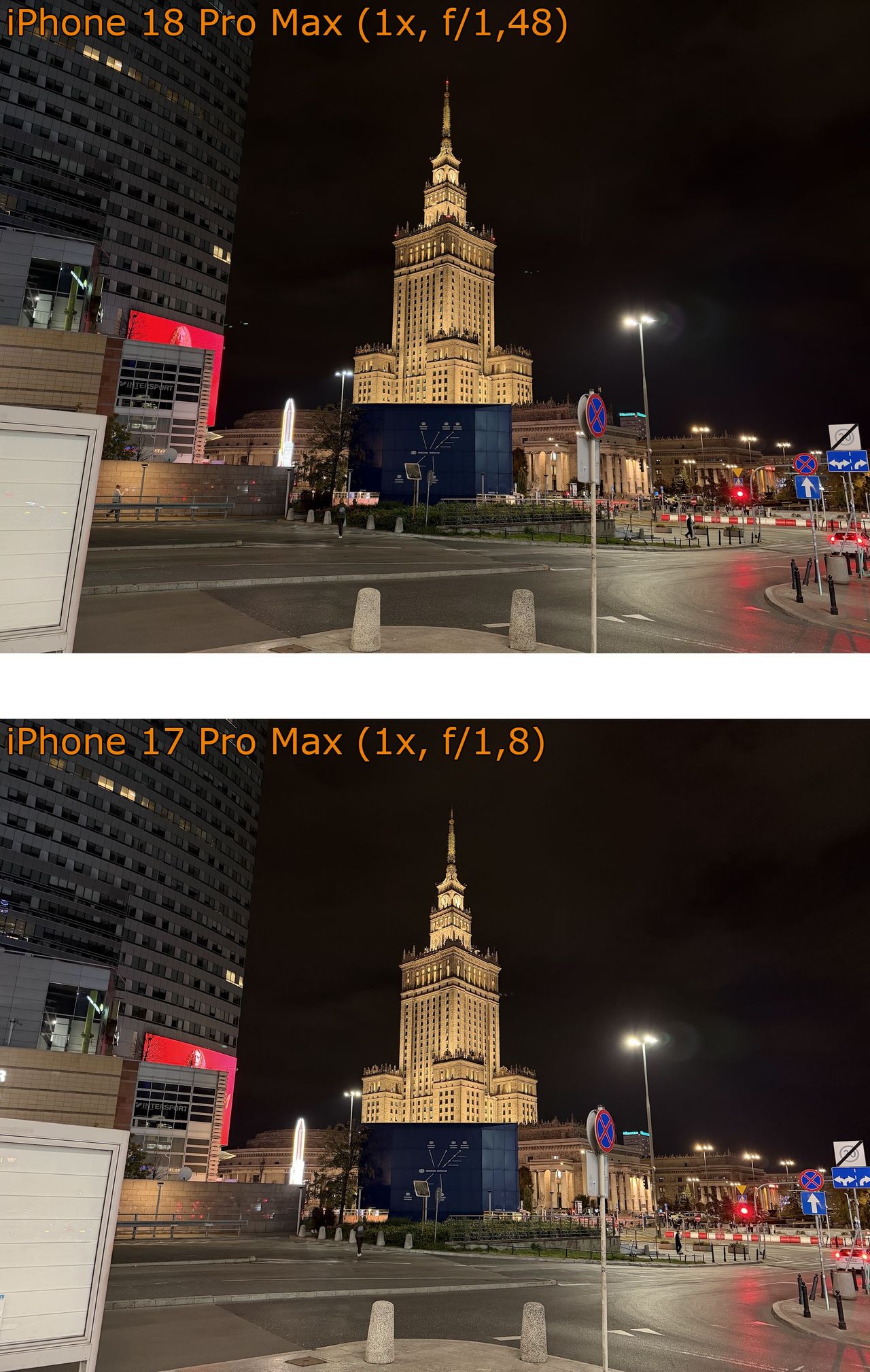 iPhone 18 Pro Max i iPhone 17 Pro Max - porównanie zdjęć