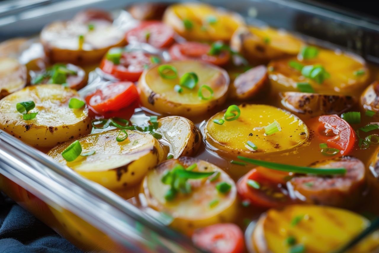 Układam z naczyniu i piekę