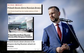 Polska zestrzeliła rosyjskie drony. Światowe media reagują