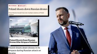 Polska zestrzeliła rosyjskie drony. Światowe media reagują