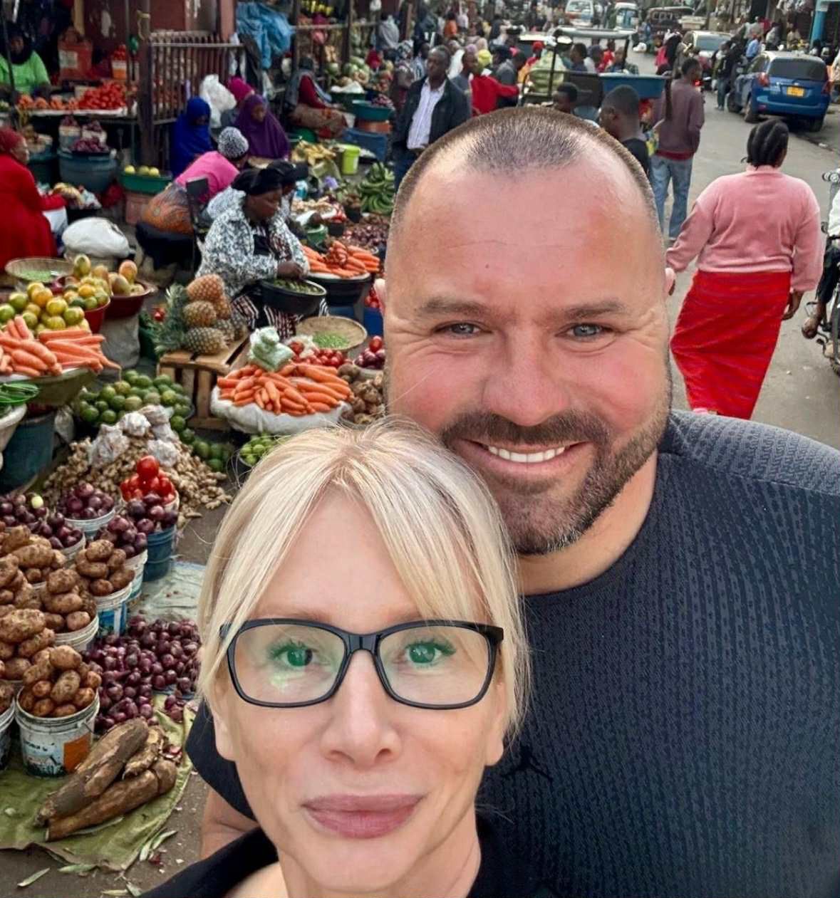 Ewa Gawryluk z mężem