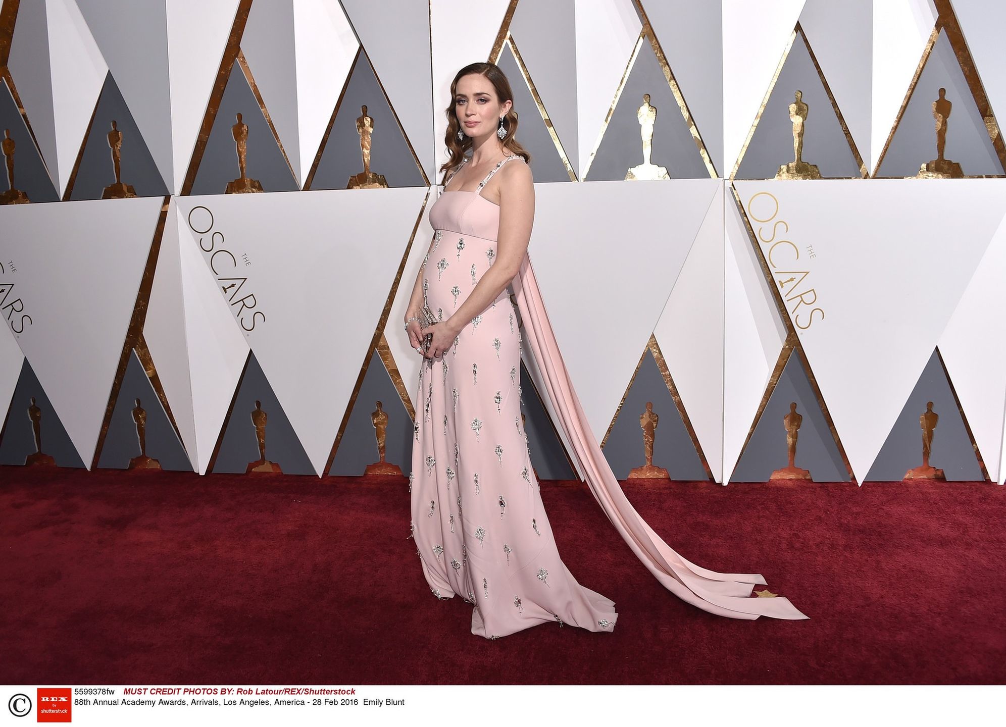 Emily Blunt w ciąży - Oscary 2016