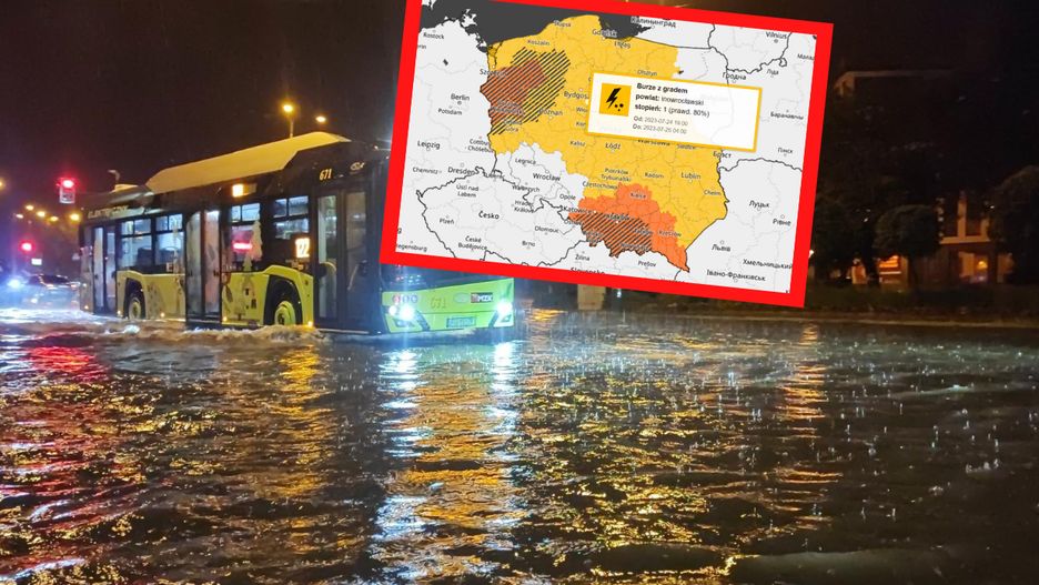 Woda w Gorzowie sięga do pasa. Nawałnice nad Polską