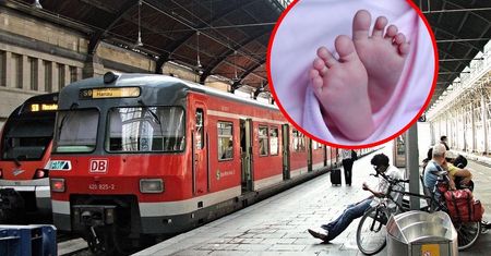 Rodzice wsiedli do pociągu. Niemowlę zostało samo na peronie