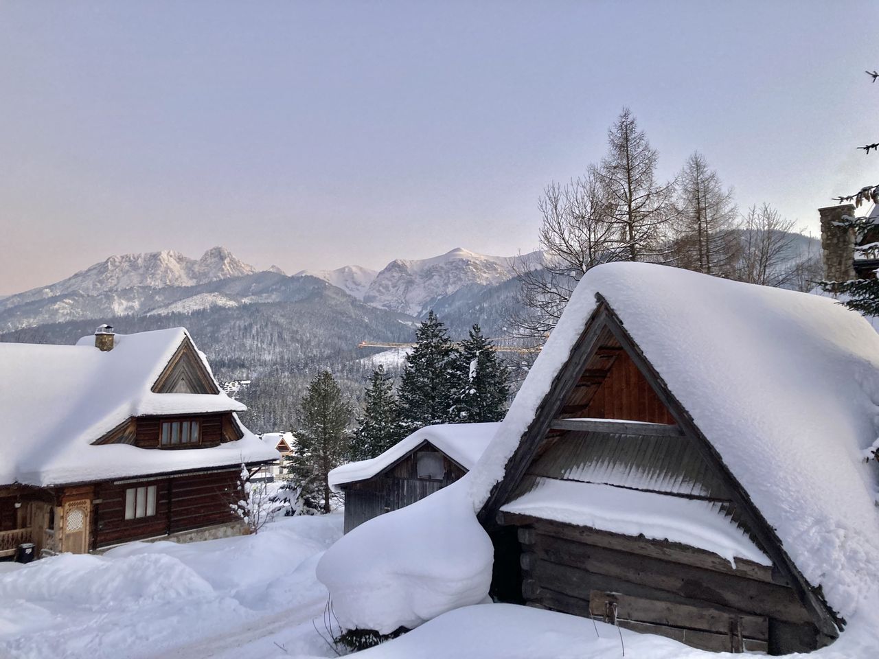 Widok na Tatry z Kościeliska