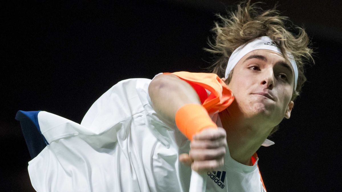 PAP/EPA / KOEN SUYK / Na zdjęciu: Stefanos Tsitsipas