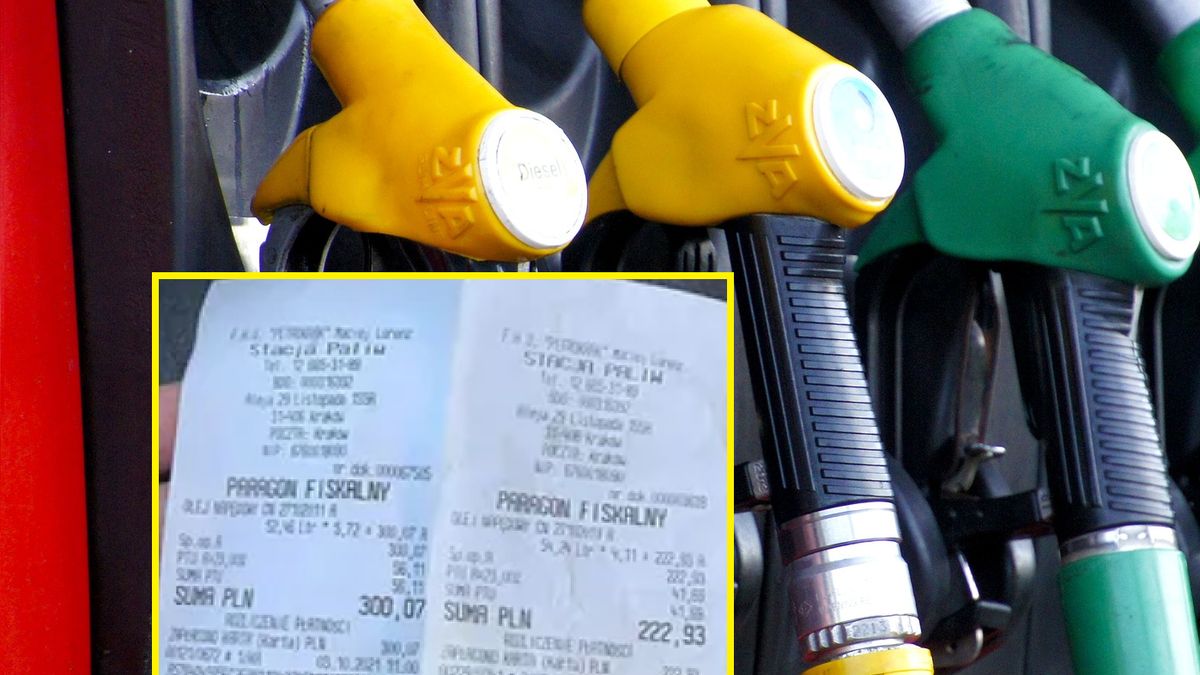 Różnica w cenach paliw.