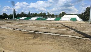Tak obecnie wygląda stadion Warty Poznań. Trwają prace remontowe (foto)