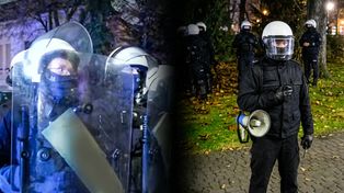 Wiceprezes przed zamkniętą bramą TK. "Kto odpowiada za zajęcie?"