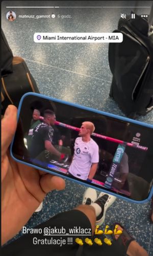 Zdjęcie z relacji Mateusza Gamrota na Instagramie