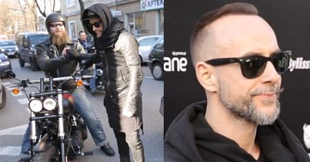 Nergal przyjeżdża na ściankę na motorze!