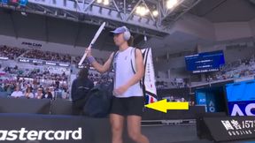 Świątek wyszła na kort. W oczy rzuciło się jedno