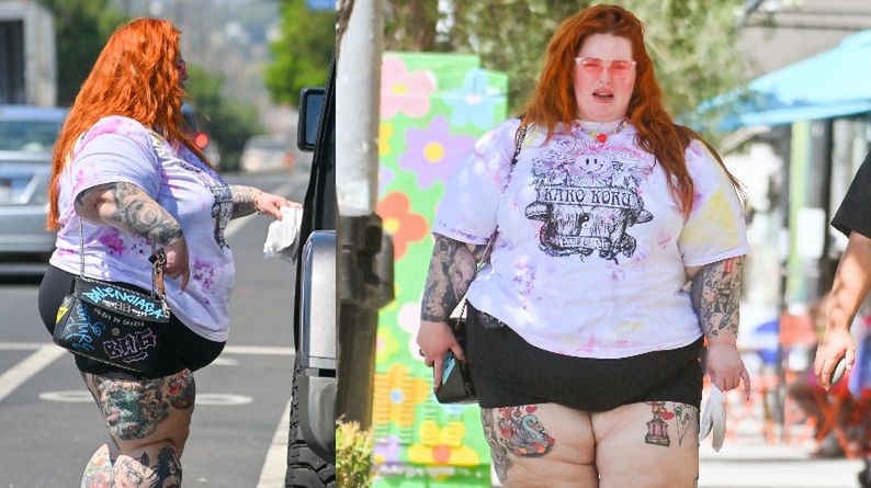 Wytatuowana Tess Holliday rusza na zakupy w Los Angeles