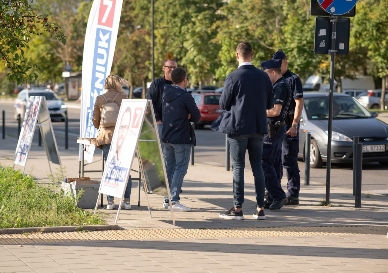 Policja przyszła do kandydata KO do Sejmu. Dziwna kontrola