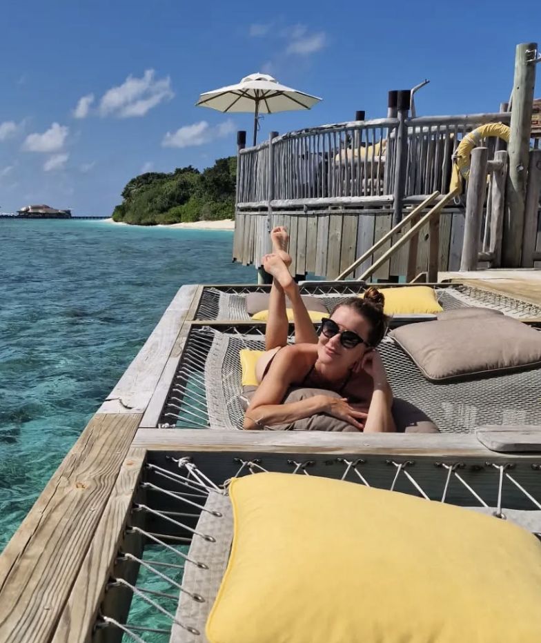 Agnieszka Radwańska na wakacjach