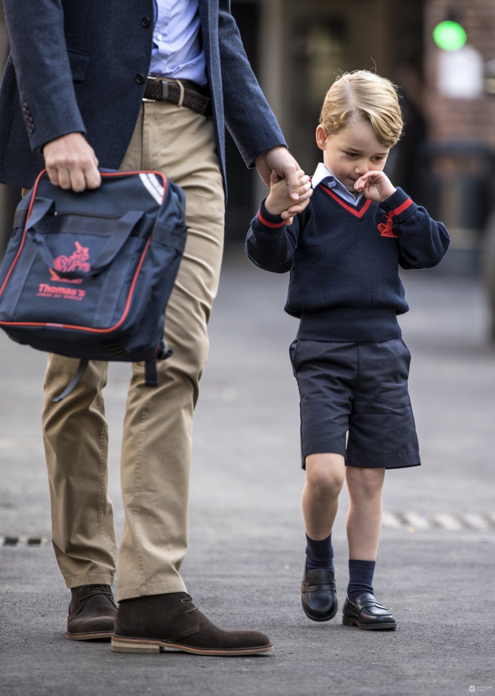 Książę George - pierwszy dzień w szkole