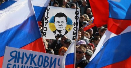 W Doniecku domagają się powrotu Janukowycza