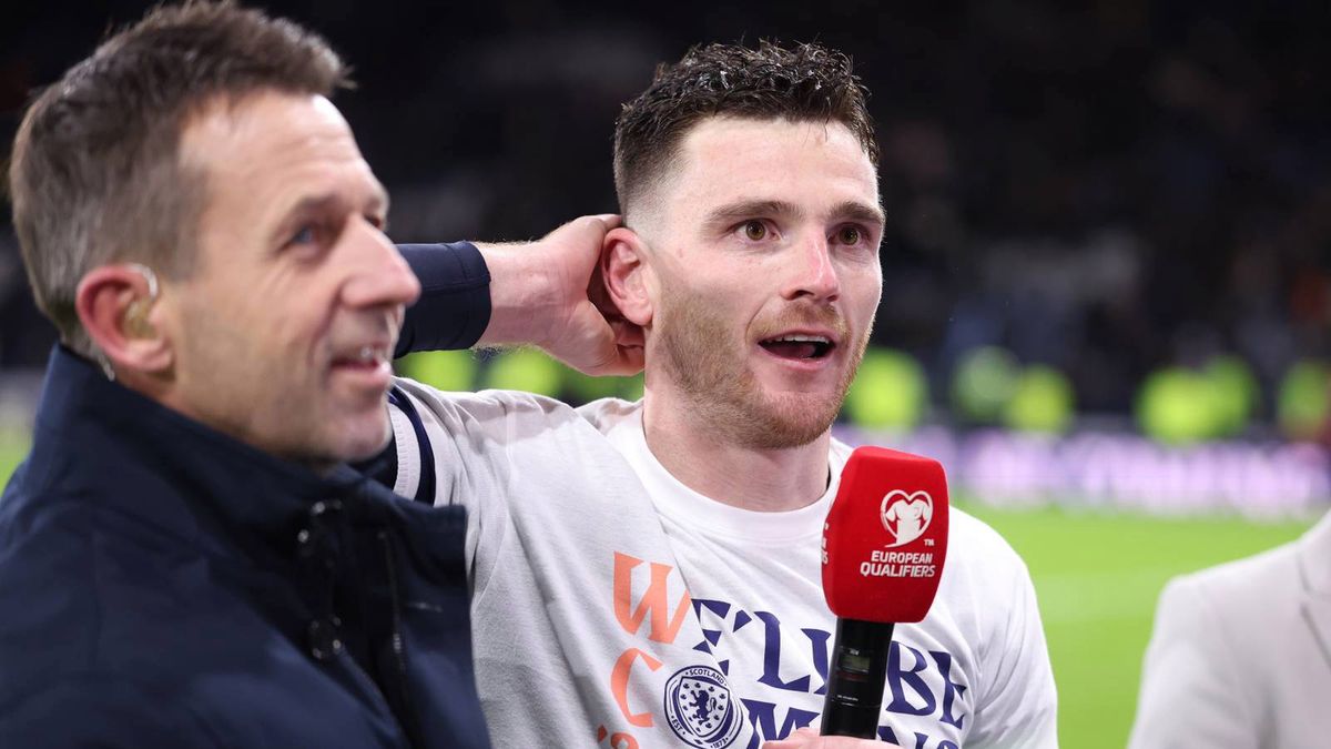 Getty Images / Alex Livesey - UEFA / Andrew Robertson udziela wywiadu