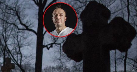 Cmentarz, bójka i nagle z grobowca runęła płyta. Chwile grozy na planie serialu