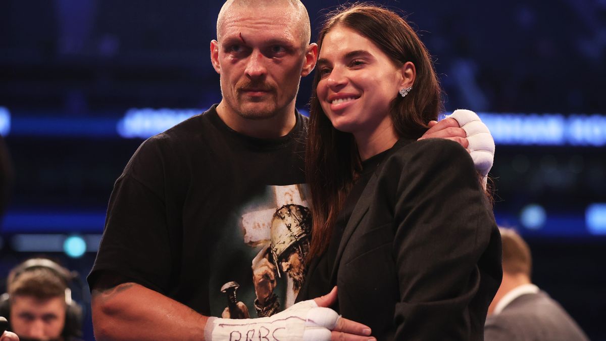 Getty Images / Julian Finney / Na zdjęciu: Ołeksandr Usyk z żoną
