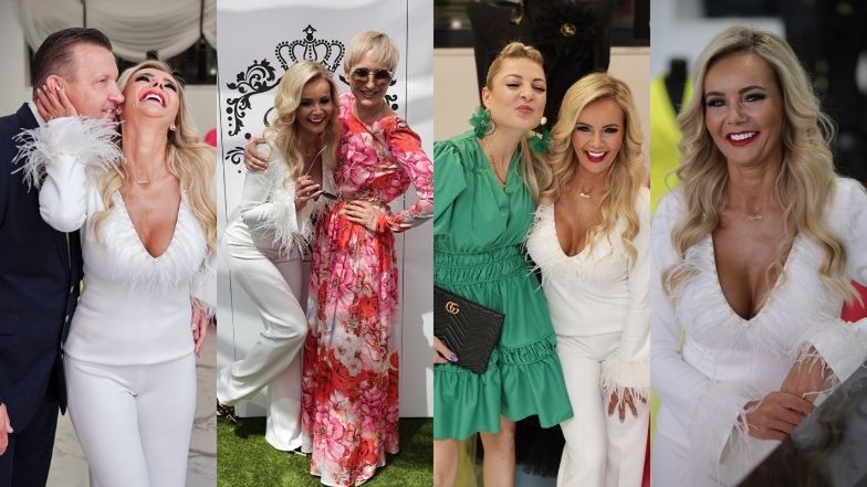 Monika Chwajoł na otwarciu butiku w Krakowie