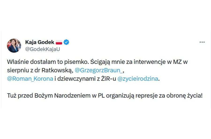 Kaja Godek grzmi w mediach społecznościowych