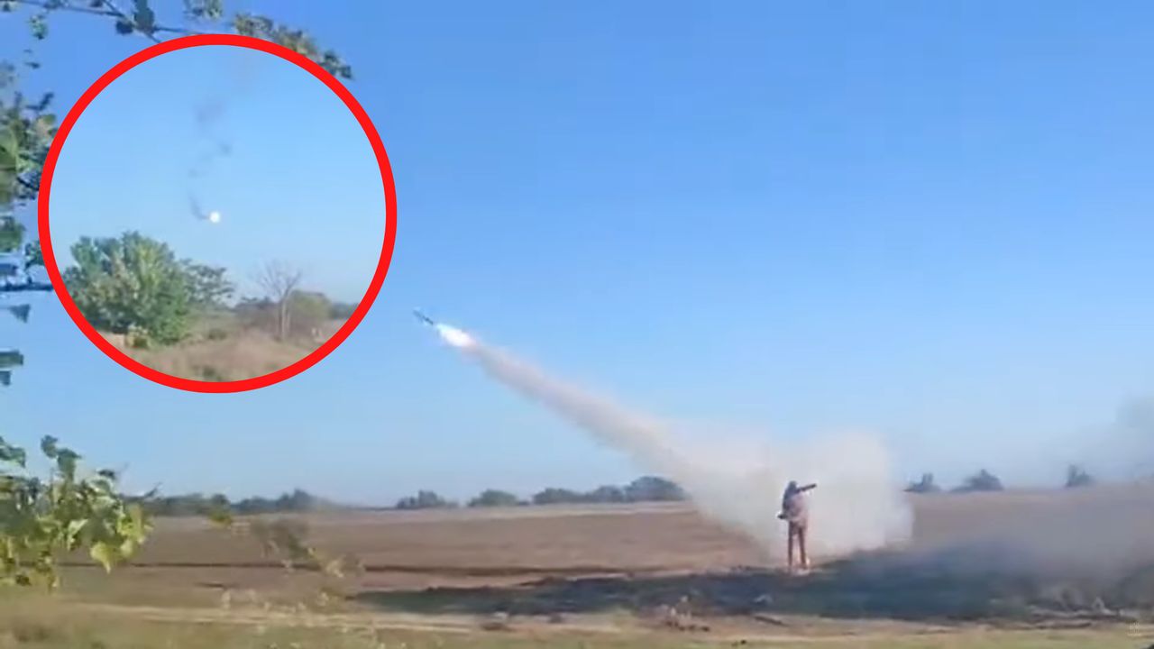 Ukraińcy wykryli lecący pocisk. Wystarczył jeden celny strzał z MANPADS