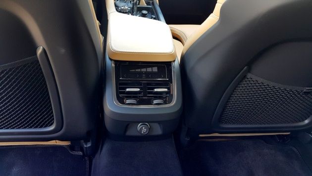 Volvo S90 nawiewy regulacja